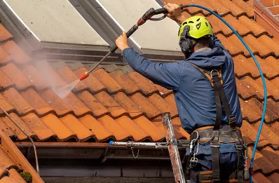 Démoussage et hydrofuge de toiture à Rébénacq